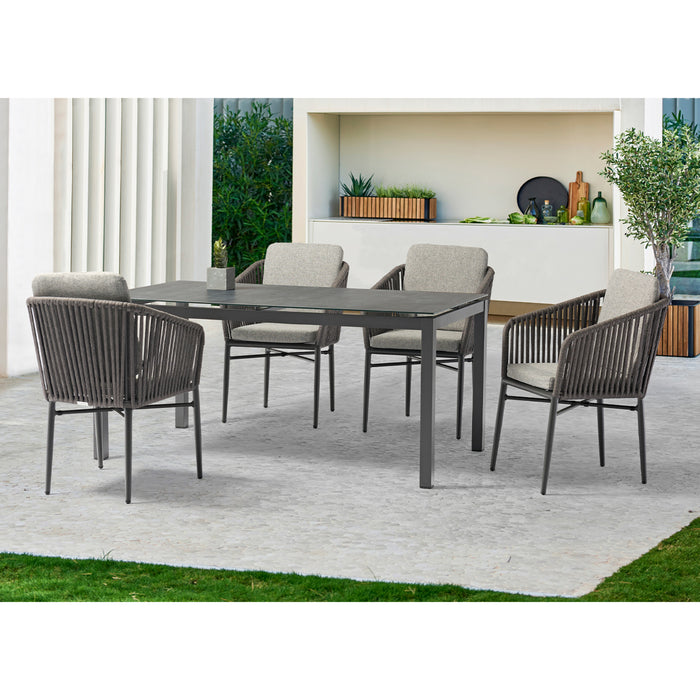 Whiteline Modern Lynn Outdoor Dining Table