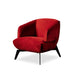 Whiteline Modern Mersin Modern Red or Black Velvet Accent Armchair