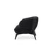 Whiteline Modern Mersin Modern Red or Black Velvet Accent Armchair