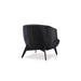 Whiteline Modern Mersin Modern Red or Black Velvet Accent Armchair