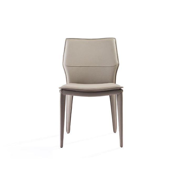 Whiteline Modern Grey Miranda Dining Side Chair (set of 2)