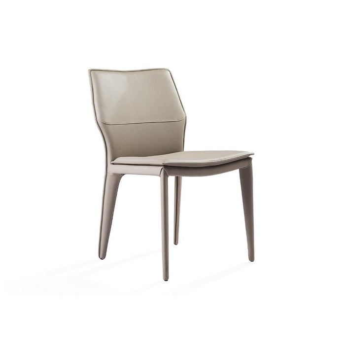 Whiteline Modern Grey Miranda Dining Side Chair (set of 2)