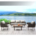 Whiteline Modern Oasis Outdoor Living Patio Sofa Lounge Set
