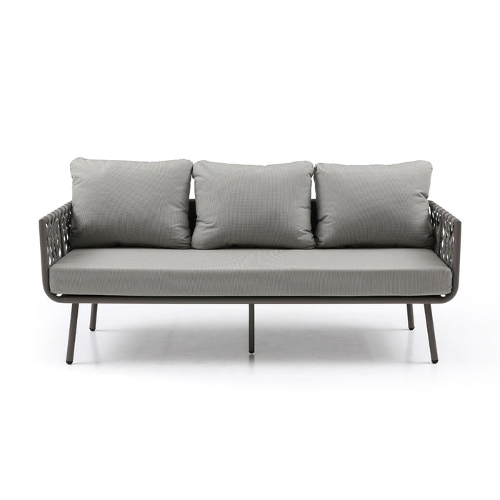Whiteline Modern Oasis Outdoor Living Patio Sofa Lounge Set