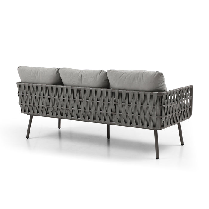 Whiteline Modern Oasis Outdoor Living Patio Sofa Lounge Set