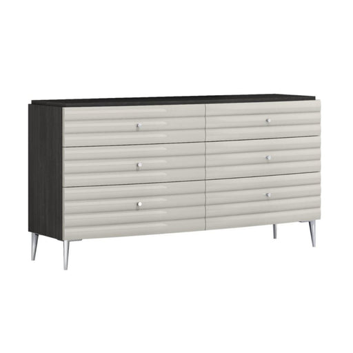 Whiteline Modern Pino High Gloss Wide Dresser 