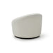 Whiteline Modern Perla Round Swivel Fabric Accent Chair