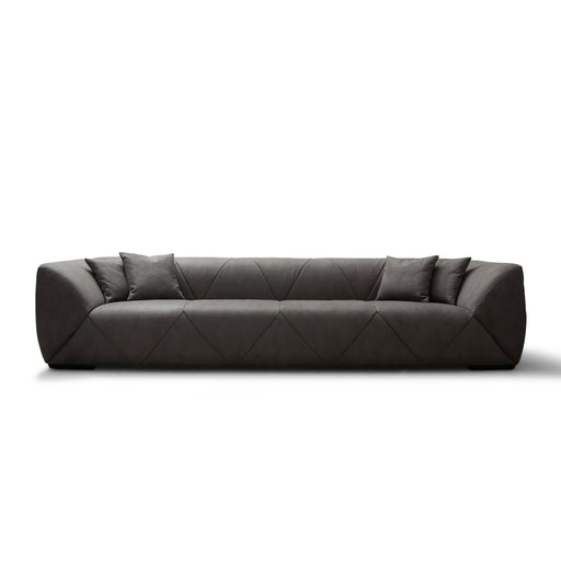 Whiteline Modern Quarry Dark Grey 4-Seater Sofa