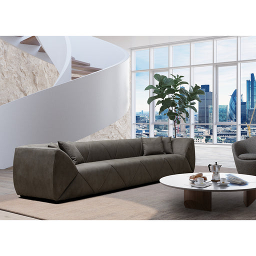 Whiteline Modern Quarry Dark Grey 4-Seater Sofa