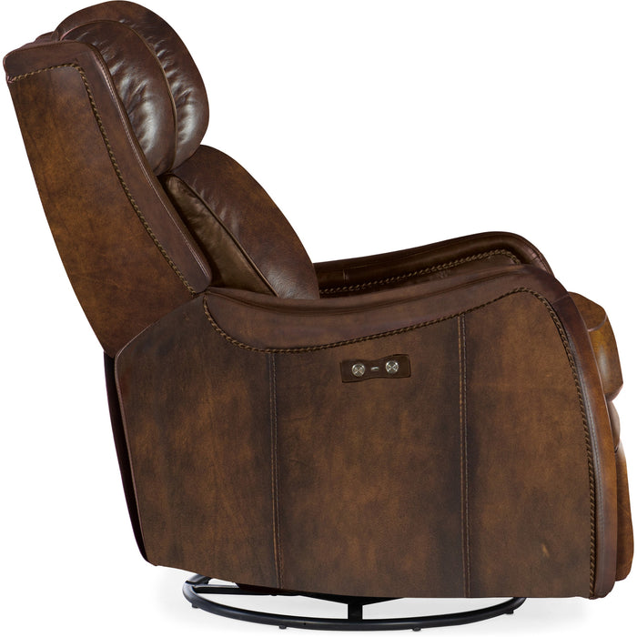 Hooker Furniture Brown Stark PWR Swivel Glider Recliner RC234-PSWGL-087