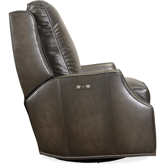 Hooker Furniture Grey Kerley PWR Swivel Glider Recliner RC260-PSWGL-095