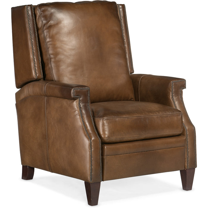 Hooker Furniture Brown Collin Manual Push Back Recliner RC379-PB-083