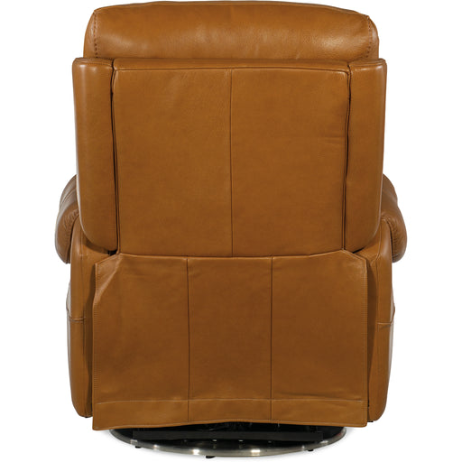 Hooker Furniture Brown Leather Sterling Swivel Power Recliner RC600-PHSZ-086