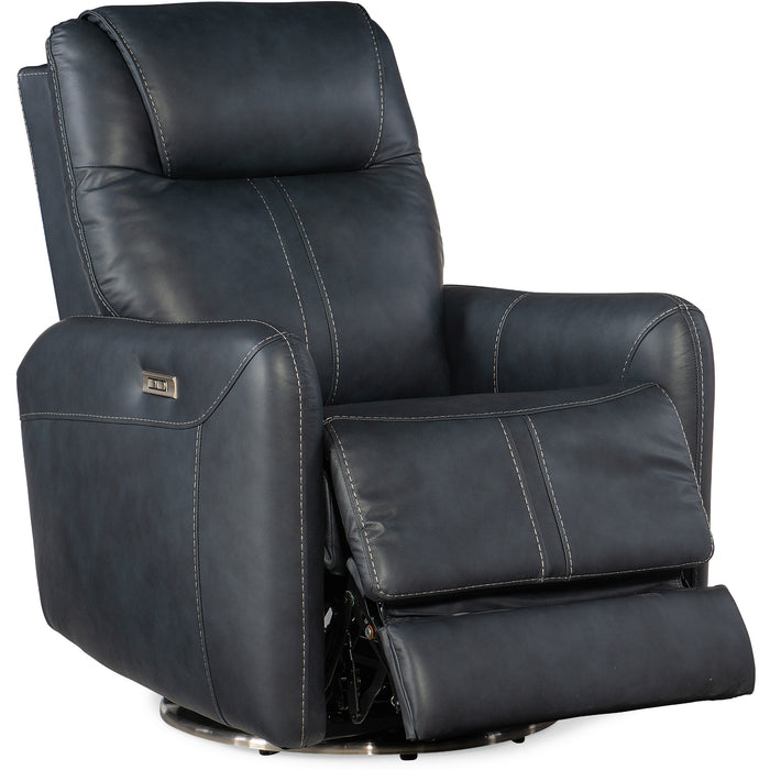 Hooker Furniture Blue Steffen Swivel Power Recliner RC601-PHSZ-049