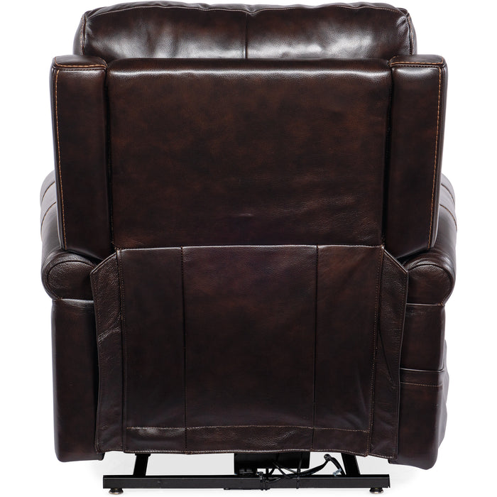 Hooker Furniture Brown Leather Eisley Power Recliner RC602-PHLL4-089