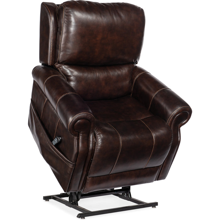 Hooker Furniture Brown Leather Eisley Power Recliner RC602-PHLL4-089