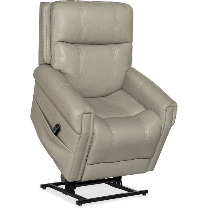 Hooker Furniture Grey Leather Carroll Power Recliner  RC603-PHLL4-091