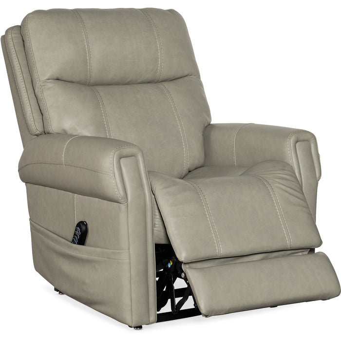 Hooker Furniture Grey Leather Carroll Power Recliner  RC603-PHLL4-091