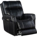 Hooker Furniture Black Carroll Power Recliner RC603-PHZL-099