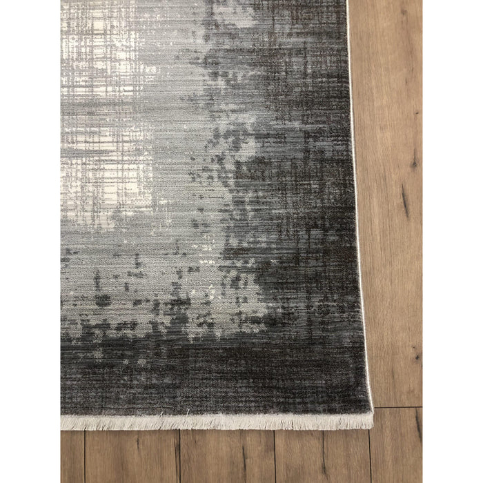 Whiteline Modern Deborah Grey Cotton Indoor Area Rug