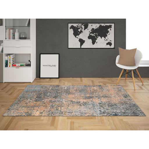  Whiteline Modern Celia Abstract Cotton Indoor Area Rug