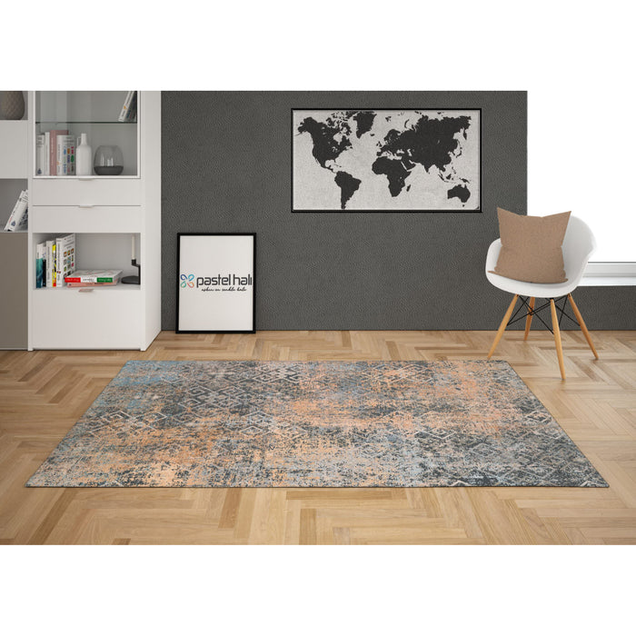  Whiteline Modern Celia Abstract Cotton Indoor Area Rug