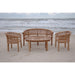 Anderson Teak Outdoor Coffee Table and Chair Set Backyard