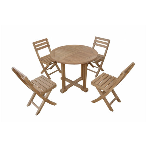 Anderson Teak Dining Table and 4 Chairs MONTAGE ALABAMA 5-PC