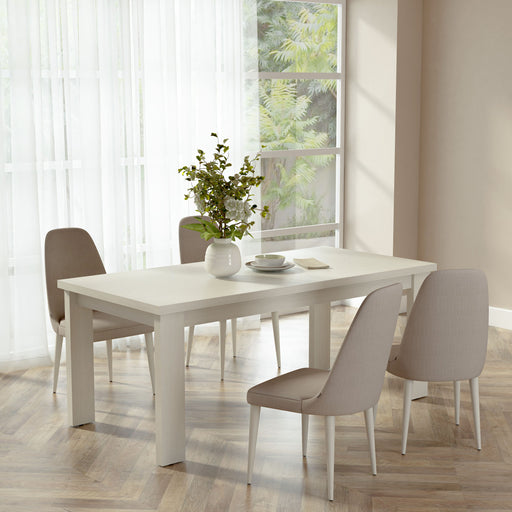 Anderson Teak Brentford White Veneer Rectangular Dining Table