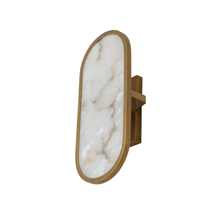 Sunpan Modern Sidra 22" Tall Brass Wall Sconce