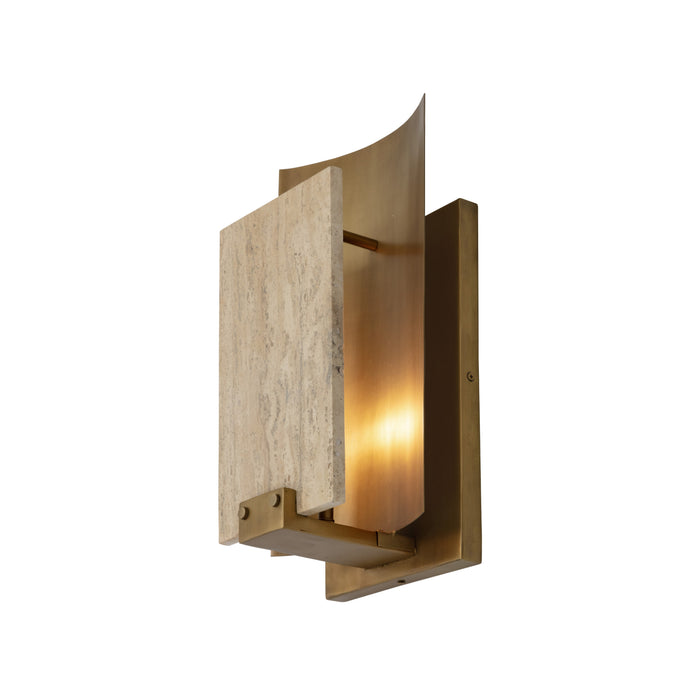 Sunpan Modern Ciana 19" Tall Brass Wall Sconce