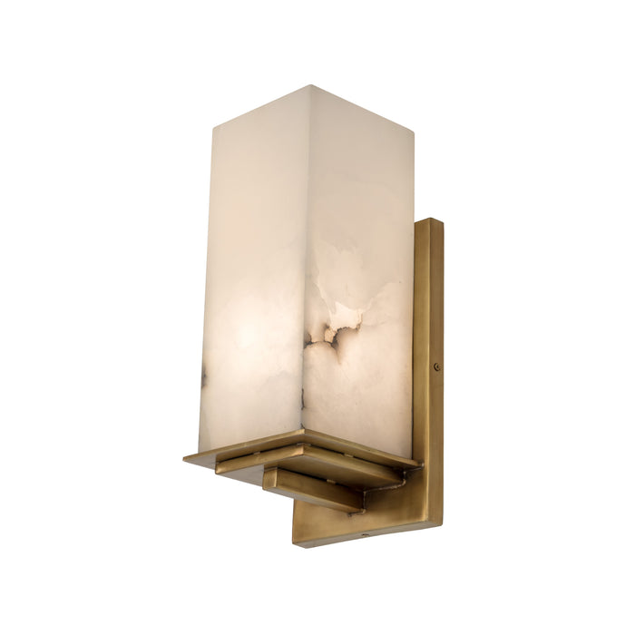 Sunpan Modern Kinu 20" Tall Brass Wall Sconce