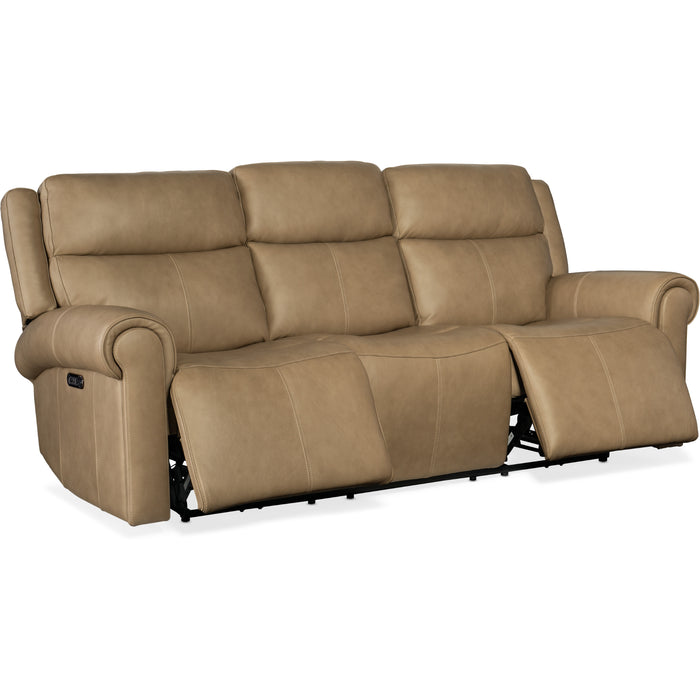 Hooker Furniture Leather Reclining Oberon Zero Gravity Power Sofa