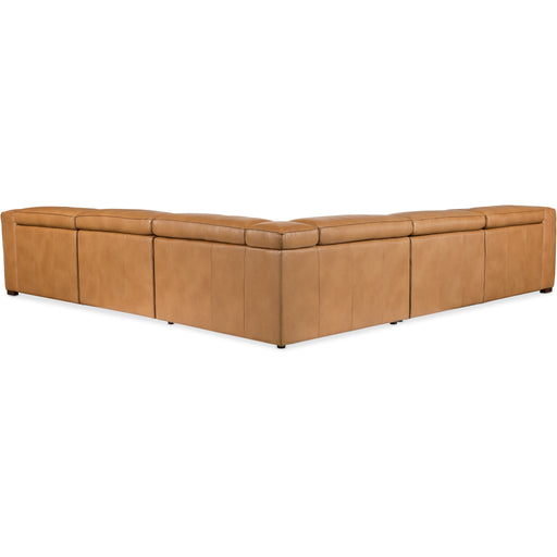 Hooker Furniture Fresco Brown 5 Seat Sectional 3-PWR