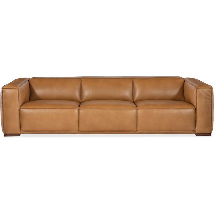 Hooker Furniture Living Room Maria Leather Sofa 3-Seat