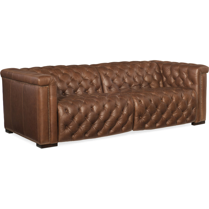 Hooker Furniture Leather Savion 1.5 LAF/RAF 2 over 2 Reclining Sofa