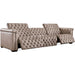 Hooker Furniture Tufted Leather Savion Grandier Reclining Sofa 
