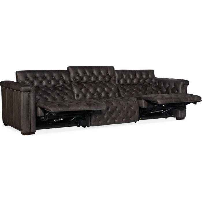 Hooker Furniture Leather Savion Grandier Reclining Sofa