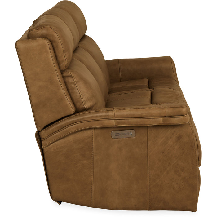 Hooker Furniture Leather Poise Power Recliner Sofa
