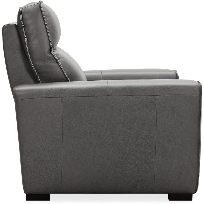 Hooker Furniture Grey Braeburn Leather Recliner SS552-PH1-097