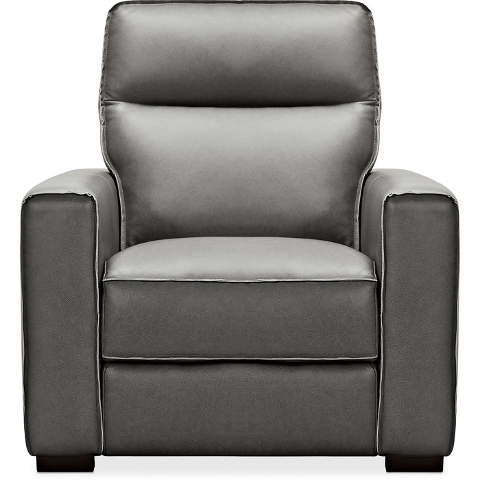 Hooker Furniture Grey Braeburn Leather Recliner SS552-PH1-097