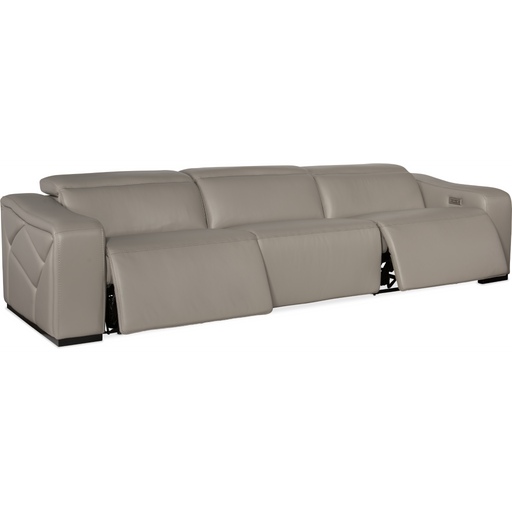 Hooker Furniture Leather Opal 3 Piece Reclining Sofa