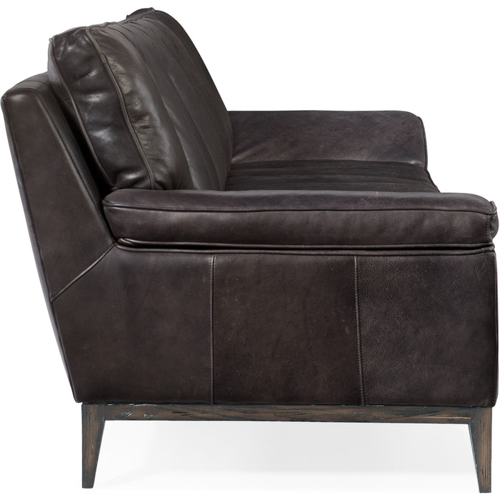 Hooker Furniture Kandor Leather Stationary Reclining Sofa