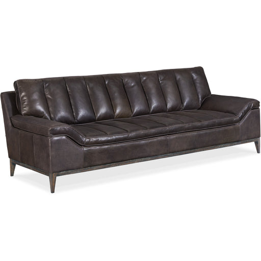 Hooker Furniture Kandor Leather Stationary Reclining Sofa