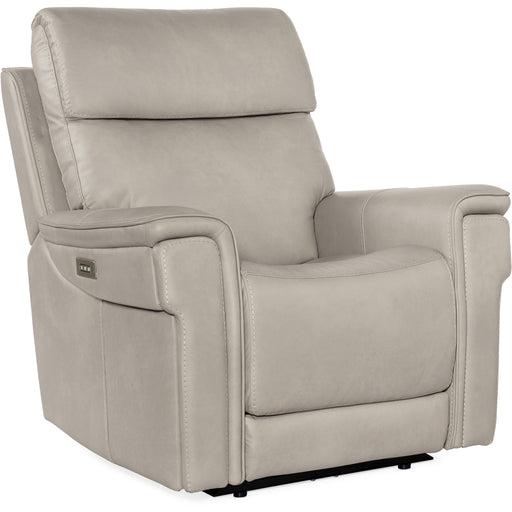 Hooker Furniture Grey Leather Vaughn Zero Gravity Recliner SS608-PHZL1-091