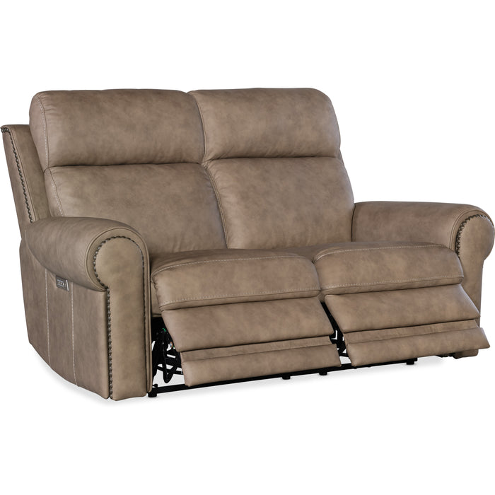 Hooker Furniture Duncan Power Loveseat w/Power Headrest & Lumbar