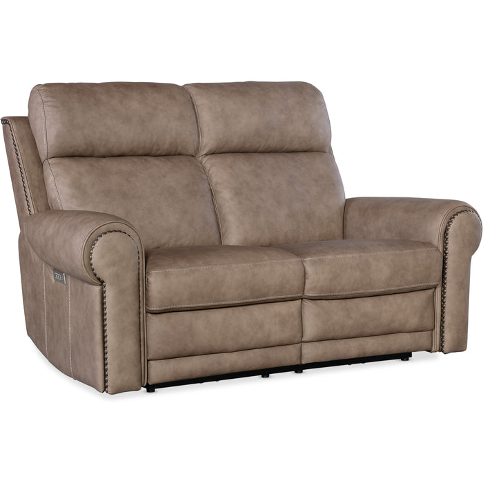 Hooker Furniture Duncan Power Loveseat w/Power Headrest & Lumbar