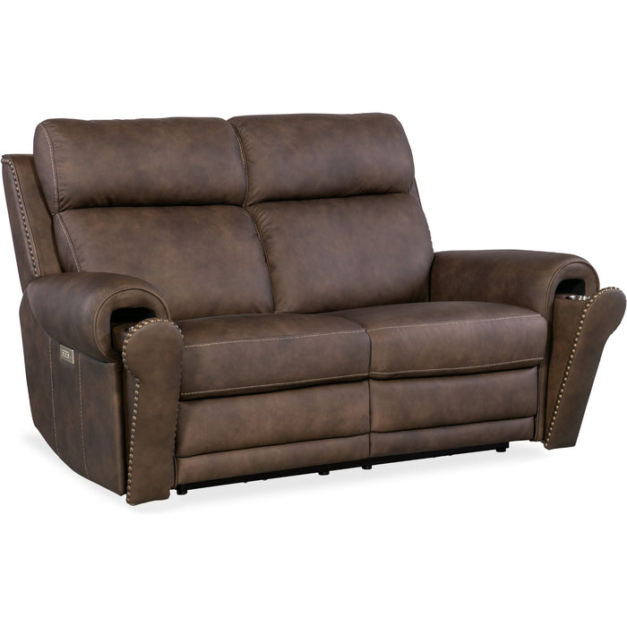 Hooker Furniture Living Room Duncan Power Loveseat w/Power Headrest & Lumbar SS635-PHZL2-088
