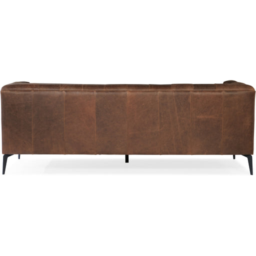 Hooker Furniture Leather Nicolla Stationary Reclining Sofa