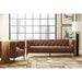 Hooker Furniture Leather Nicolla Stationary Reclining Sofa